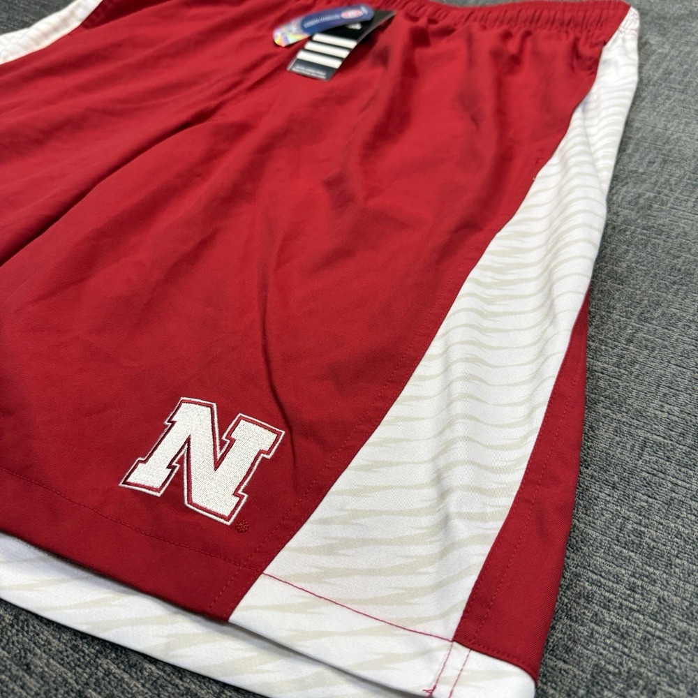 Adidas Nebraska Cornhuskers Shorts Men's Large Red NCAA Basketball NWT